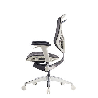 Grey Ergo Swivel Chair Paddle Shift Wire Control mesh Office Seating Ergo Office Chair