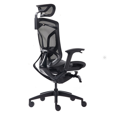 Black Powder Ergonomic Butterfly Swivel Office Chair Breathable Mesh Automatic Fitting